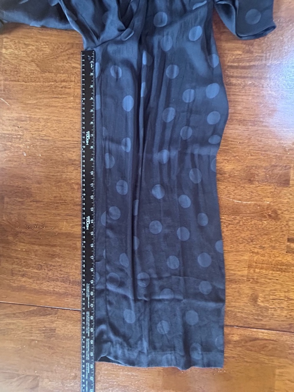 NWT Madewell Women’s Wrap Front Smock Waist Jumpsuit in Dot Jacquard Black Med - Picture 9 of 9